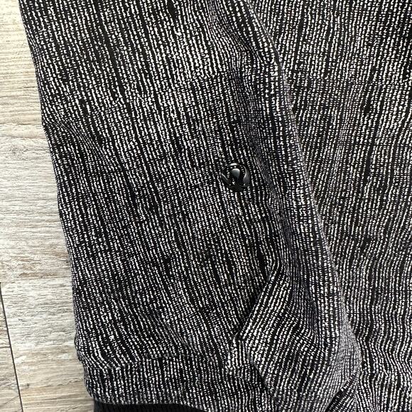 Lululemon To Class Black Grey Womens 8 Button Stretch French Terry Hooded Jacket - Picture 10 of 10